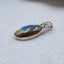 Natural Labradorite Gemstone Pendant with 925 Silver Accessory 34x14x6mm, 4.8g