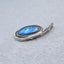 Natural Labradorite Pendant with 925 Silver Accessory 33x15x5mm, 4.6g