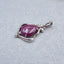 Natural Ruby Gemstone Pendant with 925 Silver Accessory 25x17x4mm, 3.1g