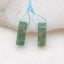 Natural Moss Agate Earring Beads 14x6mm, 2.4g