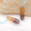 Natural Fluorite Earring Beads 25x9x9mm, 6.9g