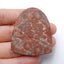 Natural Rhyolite Bird's Eye Jasper Cabochon 43x36x6mm, 12.5g