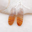 Perles de boucle d'oreille en agate naturelle, 30 x 12 x 5 mm, 6,9 g