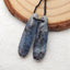 Natural Blue Kyanite Earring Beads 29x7x4mm, 3.9g