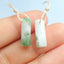 Natural Moss Agate Earring Beads 14x6mm, 2.4g