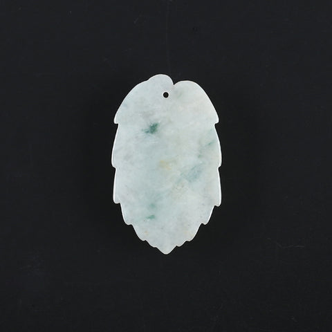 Natural Jadeite Jade Cicada Shape Pendant, Drilled Gemstone Pendant,Gemstone Carving For Jewelry DIY Making Charm Gift Accessories,41×25×6mm,8g