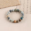 New Arrival! Natural Wave Jasper Bracelet Beads, Gemstone Jewelry Gift,17cm, 10mm,25.6g