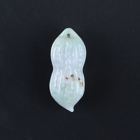 Natural Jade Carved figurine Pendant Bead 40*31*13mm, 24.2g