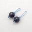 BITEFU 1 Pair Natural Sapphire Faceted Round Gemstone Earring Beads, Handmade Beads, 2.1g