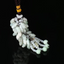 Bottle Shaped Beads Green Jade Car Charm Tassel Car Pendant