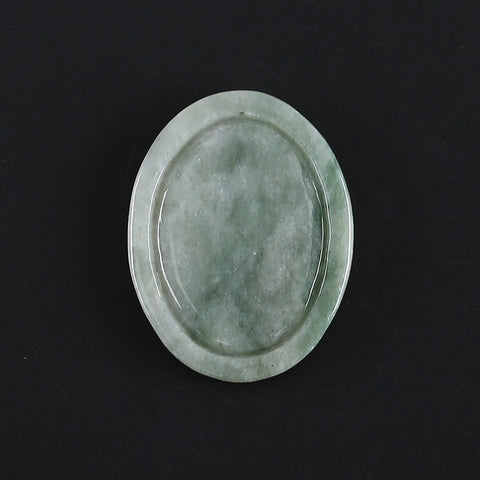 Natural Jadeite Jade Buddha Pendant, Drilled Gemstone Pendant,Gemstone Carving For Jewelry DIY Making Charm Gift Accessories,39×31×5mm,11g