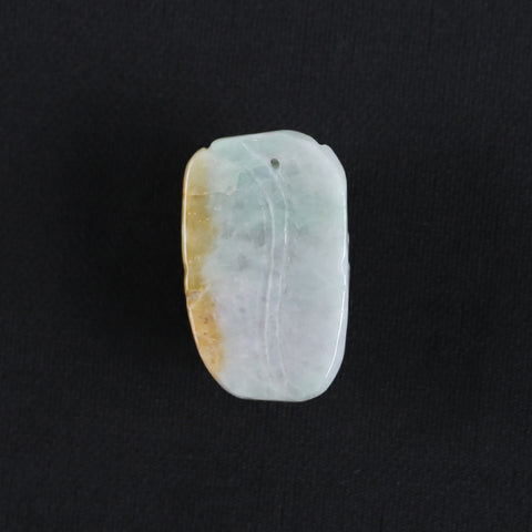 Handmade Jewelry,Natural Jade Carved Cicada Gemstone Pendant Bead,Unique Stone Pendant,38x24x15mm,23.8g