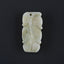 Natural Jade Carved figurine Pendant Bead 40*31*13mm, 24.2g