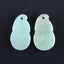 Natural Jade Carved figurine Pendant Bead 40*31*13mm, 24.2g