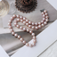 Gomggsale Freshwater Pearl Necklace with Silver Clasp Fashion Jewelry Necklaces