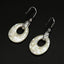 Natural M.O.P Earrings with 925 Sterling Silver Accessory 22x18x5mm, 5.6g