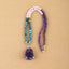 Natural Amethyst, Chrysocolla, Rose Quartz Pendant Beads for Necklace