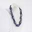 Natural Lapis Lazuli Gemstone Necklace, Handmade Jewelry, Necklace For Women, 1 Strand, 20.5 Inch, 33x20×9mm,3×2mm,88g