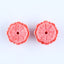 BITEFU 1Pair Pink Conch Shell (Made Of Powder Of Shell, Color Is Enhanced ) Lotus Flower, 17.2g