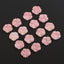 BITEFU 1Pair Carved Natural Pink Shell Flower , Queen Conch Shell Beads, Popular Pink Flower Beads, 3.6g