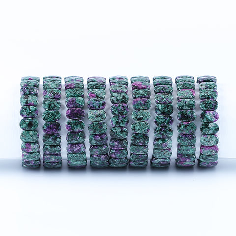 Natural Ruby and Zoisite Bracelet 14*9*6mm, 20cm length, 32g