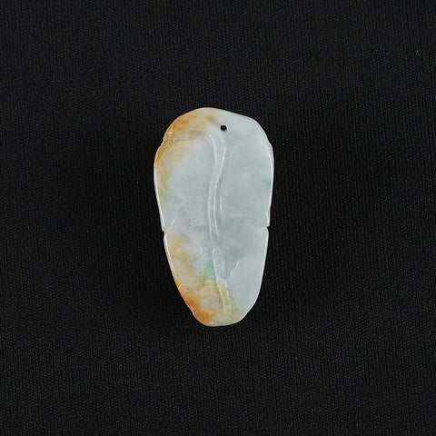 Handmade Jewelry,Natural Jade Carved Cicada Gemstone Pendant Bead,Unique Pendant for Necklace,43x24x14mm,19.7g