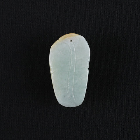 Carved Natural Jade Cicada Gemstone Pendant Bead,Unique Pendant for Necklace,Handmade Jewelry,44x24x13mm,20g