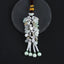 Teardrop Beads Green Jade Car Charm Tassel Car Pendant