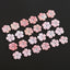 BITEFU 1Pair Carved Natural Pink Shell Flower , Queen Conch Shell Beads, Popular Pink Flower Beads, 1.4g