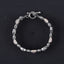 Natural Gemstone Carved Bracelet with 925 Stering Silver 18cm, 24g