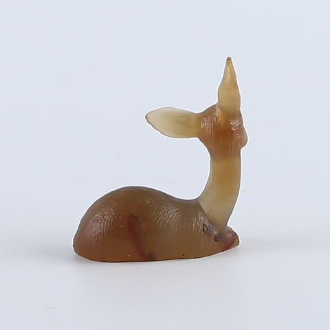 New Miniature Deer Figurine,Agate Gemstone Hand Carved Deer Statues Supply,Gemstone Home Decor,48x39x16mm,20.4g