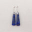 Natural Stone Lapis Lazuli, Labradorite Intarsia Earrings With 925 Sterling Silver, 30x9x5mm, 5.7g