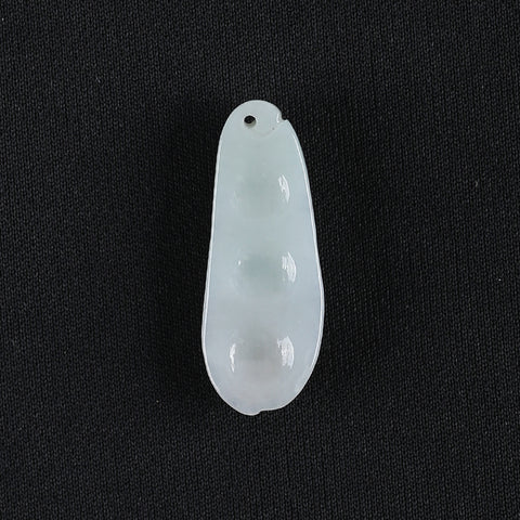 Handmade Jewelry,Natural Jade Carved Gemstone Pendant Bead,Unique Stone Pendant,39x15x6mm,6.2g