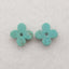 Natural Beautiful Turquoise Four Leaf Clover Gemstone Earring Beads , Jewelry DIY Making, 6×2mm, 0.1g