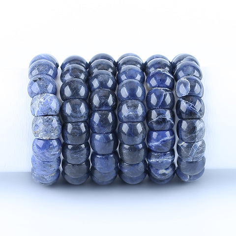 Natural African Sodalite Bracelet 15*12*7mm, 20cm length, 32.8g