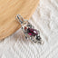 New Arrival!Handmade Jewelry Sterling Silver 925 Ruby Pendant,34×15×6mm,3.2g