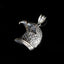 925 Sterling Silver Eagle Pendant 28x27x5mm, 8g