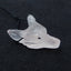 Natural Rose Quartz Carved wolf head Pendant Bead 28x20x10mm, 5.3g