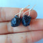 Natural Garnet Earring Beads 12x10x3mm, 1.4g