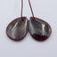 Boucles d'oreilles Teardrop Garnet Stone Pair, pierre pour la fabrication de boucles d'oreilles, 20x15x4mm, 5.3g