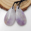 New Natural Stone Amethyst Teardrop Earring Beads, Drilled Earrings For Jewelry DIY Making,Purple Stone Earrings