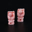 BITEFU 1Pair Pink Conch Shell (Made Of Powder Of Shell, Color Is Enhanced ) Hand , 1.8g