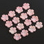 BITEFU 1Pair Carved Natural Pink Shell Flower , Queen Conch Shell Beads, Popular Pink Flower Beads, 3.4g