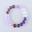 Handmade Natural Gemstone Bracelet, Unique Jewelry Gift, Colorful Bracelet, 18cm, 10/11mm, 27.4g