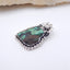 Natural Turquoise Pendant with 925 Sterling Silver Accessory 33x22x9mm, 10.3g