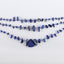 Nugget Lapis Lazuli Gemstone Loose Bead, 3 Strand, 15 Inch In Length, 9x6x3mm, 31x30x5mm, 70.7g