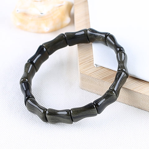 Gold Obsidian Bracelet 17*11*8mm, 21cm length, 26.5g