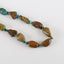 New Arrival! Raw Gemstone Necklaces, Natural Turquoise And Blue Opal Gemstone Necklaces, 19.5 Inch, 29x18x15mm, 6x5x2mm, 104.2g