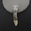 New! Natural Crystal Gemstone 925 Sterling Silver Angel Pendant, Angel Jewelry, 69x18x21mm, 24g