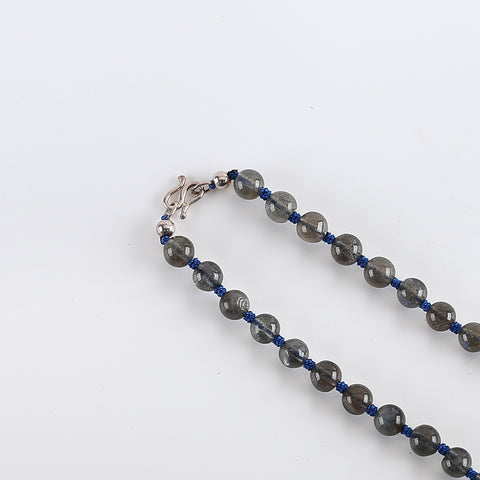 1 Strand 18.5 Inch Labradorite Gemstone Necklace,Unique Gemstone Necklace,Best Gemstone Jewelry Gift,7mm,22.6g